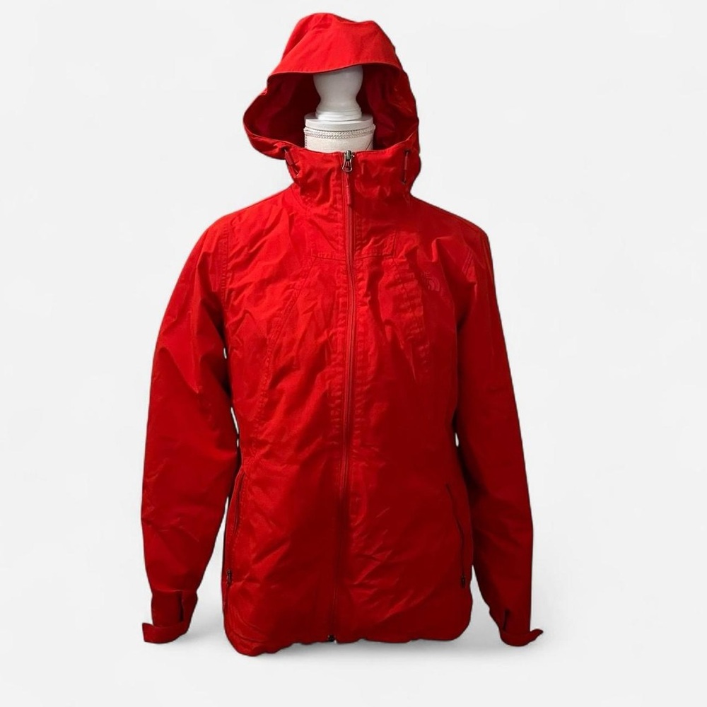 The North Face Red Hooded Rain Jacket